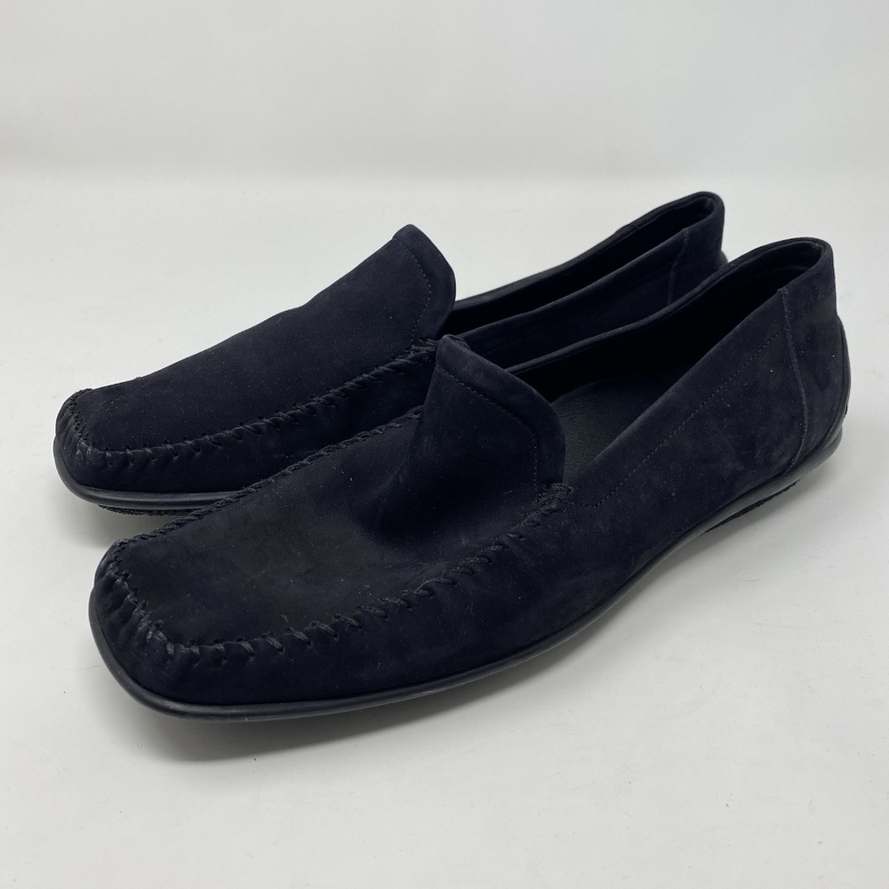 Arche Shoes Women's Size US 11.5 Comfort Loafers Slip On Suede Black Leather